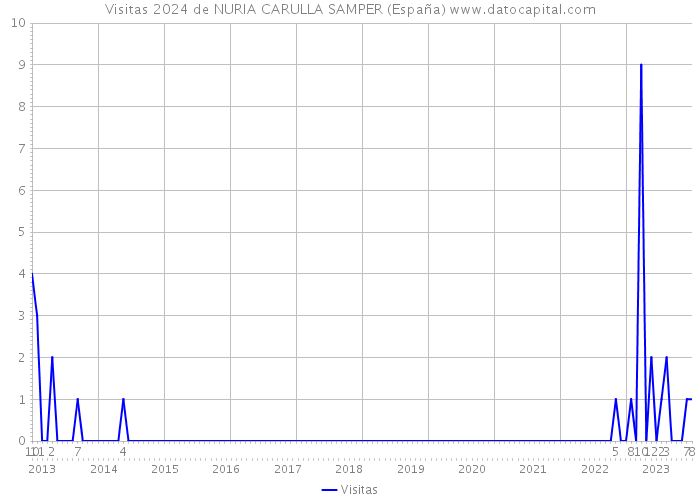 Visitas 2024 de NURIA CARULLA SAMPER (España) 