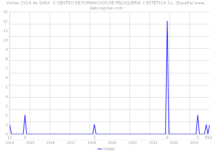 Visitas 2024 de SARA`S CENTRO DE FORMACION DE PELUQUERIA Y ESTETICA S.L. (España) 