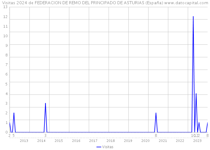 Visitas 2024 de FEDERACION DE REMO DEL PRINCIPADO DE ASTURIAS (España) 