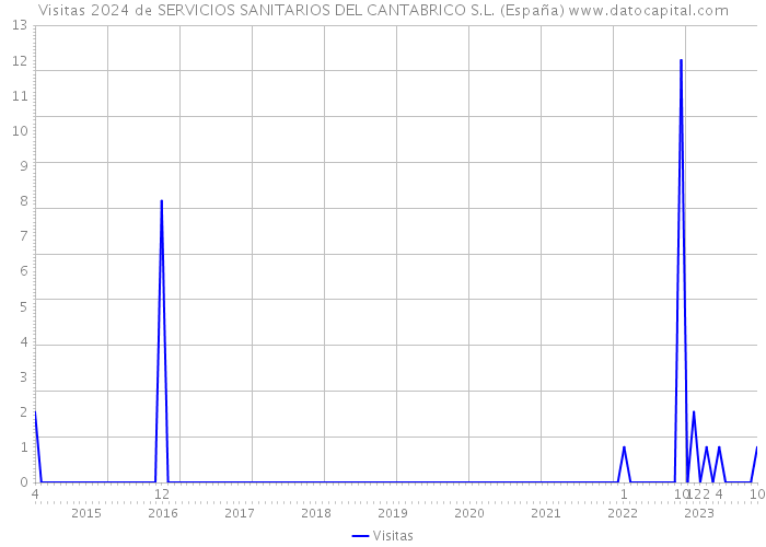 Visitas 2024 de SERVICIOS SANITARIOS DEL CANTABRICO S.L. (España) 