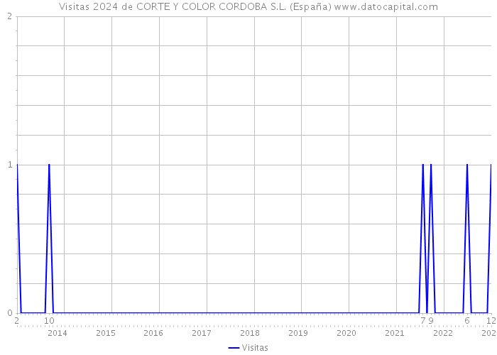 Visitas 2024 de CORTE Y COLOR CORDOBA S.L. (España) 
