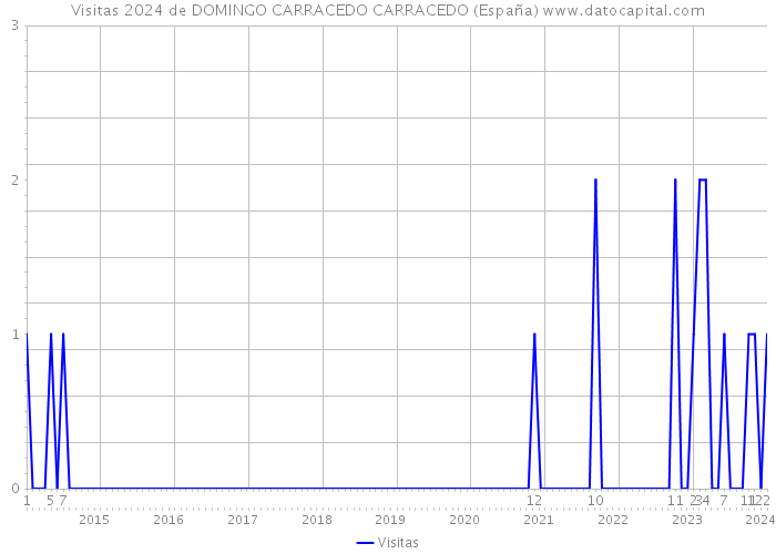 Visitas 2024 de DOMINGO CARRACEDO CARRACEDO (España) 