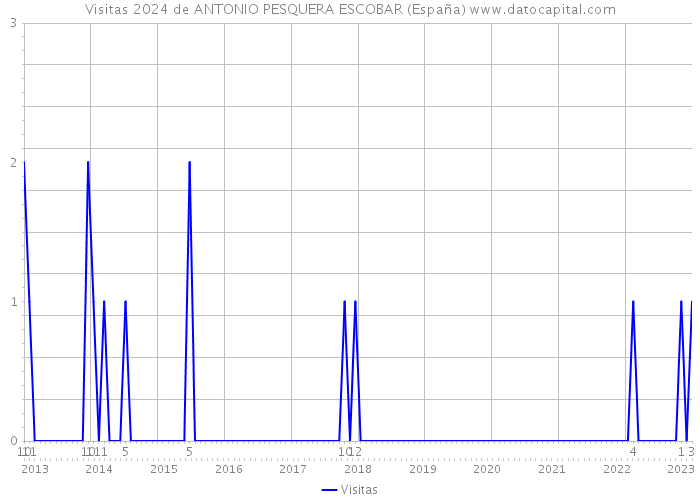 Visitas 2024 de ANTONIO PESQUERA ESCOBAR (España) 