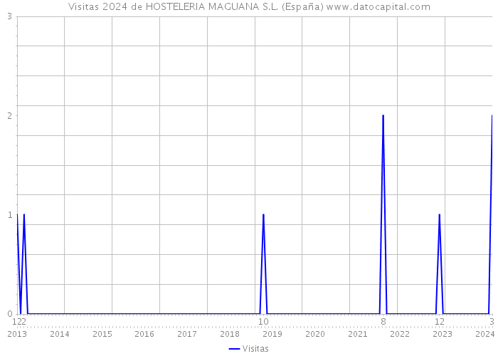 Visitas 2024 de HOSTELERIA MAGUANA S.L. (España) 