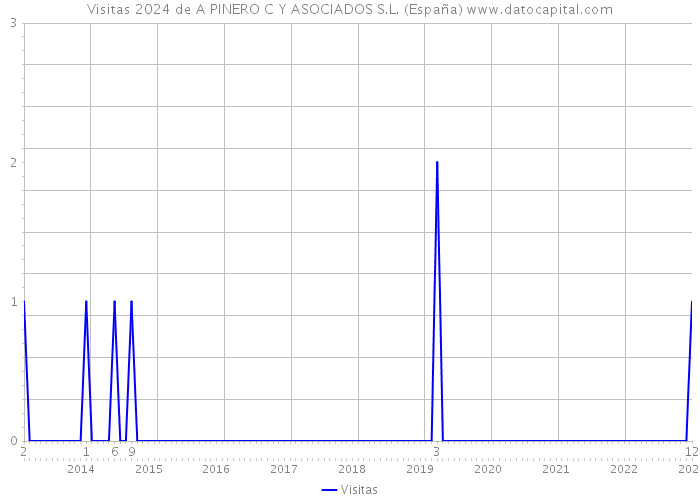 Visitas 2024 de A PINERO C Y ASOCIADOS S.L. (España) 