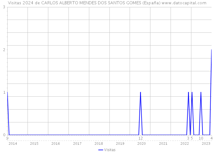 Visitas 2024 de CARLOS ALBERTO MENDES DOS SANTOS GOMES (España) 