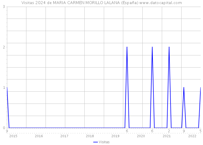 Visitas 2024 de MARIA CARMEN MORILLO LALANA (España) 