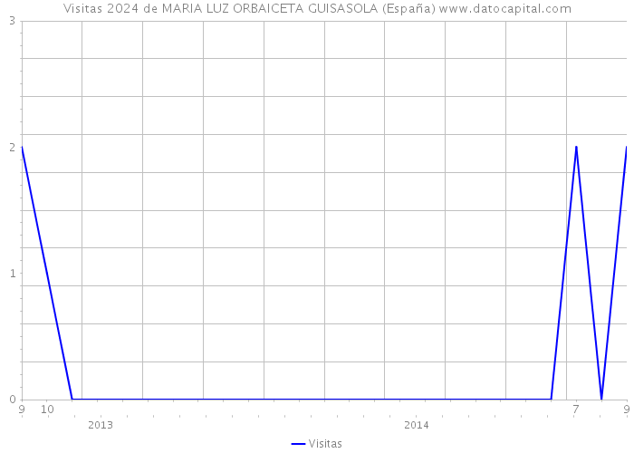 Visitas 2024 de MARIA LUZ ORBAICETA GUISASOLA (España) 