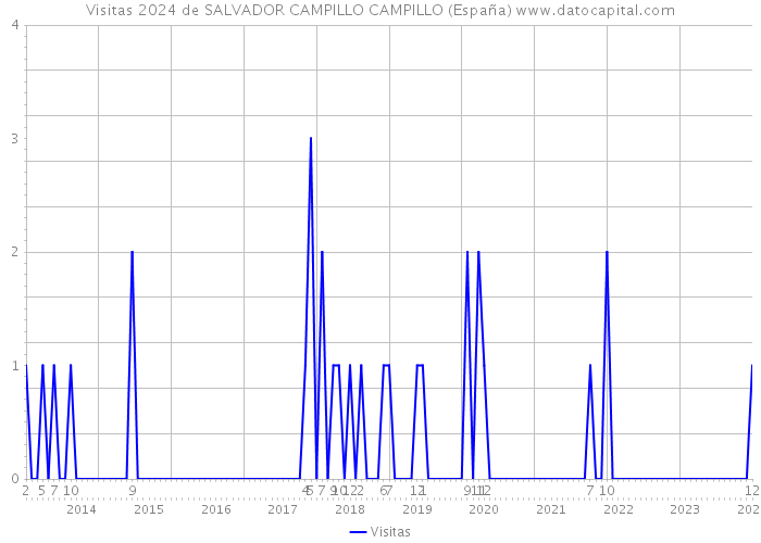 Visitas 2024 de SALVADOR CAMPILLO CAMPILLO (España) 