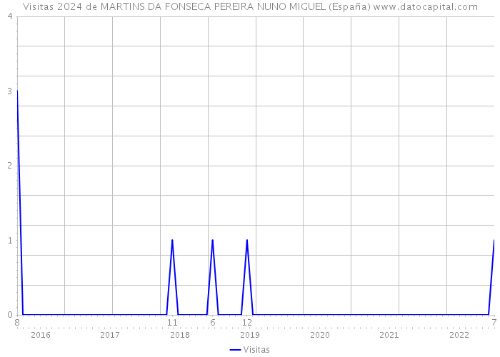 Visitas 2024 de MARTINS DA FONSECA PEREIRA NUNO MIGUEL (España) 