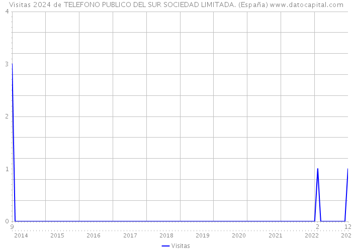 Visitas 2024 de TELEFONO PUBLICO DEL SUR SOCIEDAD LIMITADA. (España) 