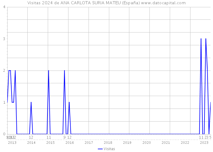 Visitas 2024 de ANA CARLOTA SURIA MATEU (España) 