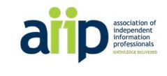 Member of the Association of Independent Information Professionals