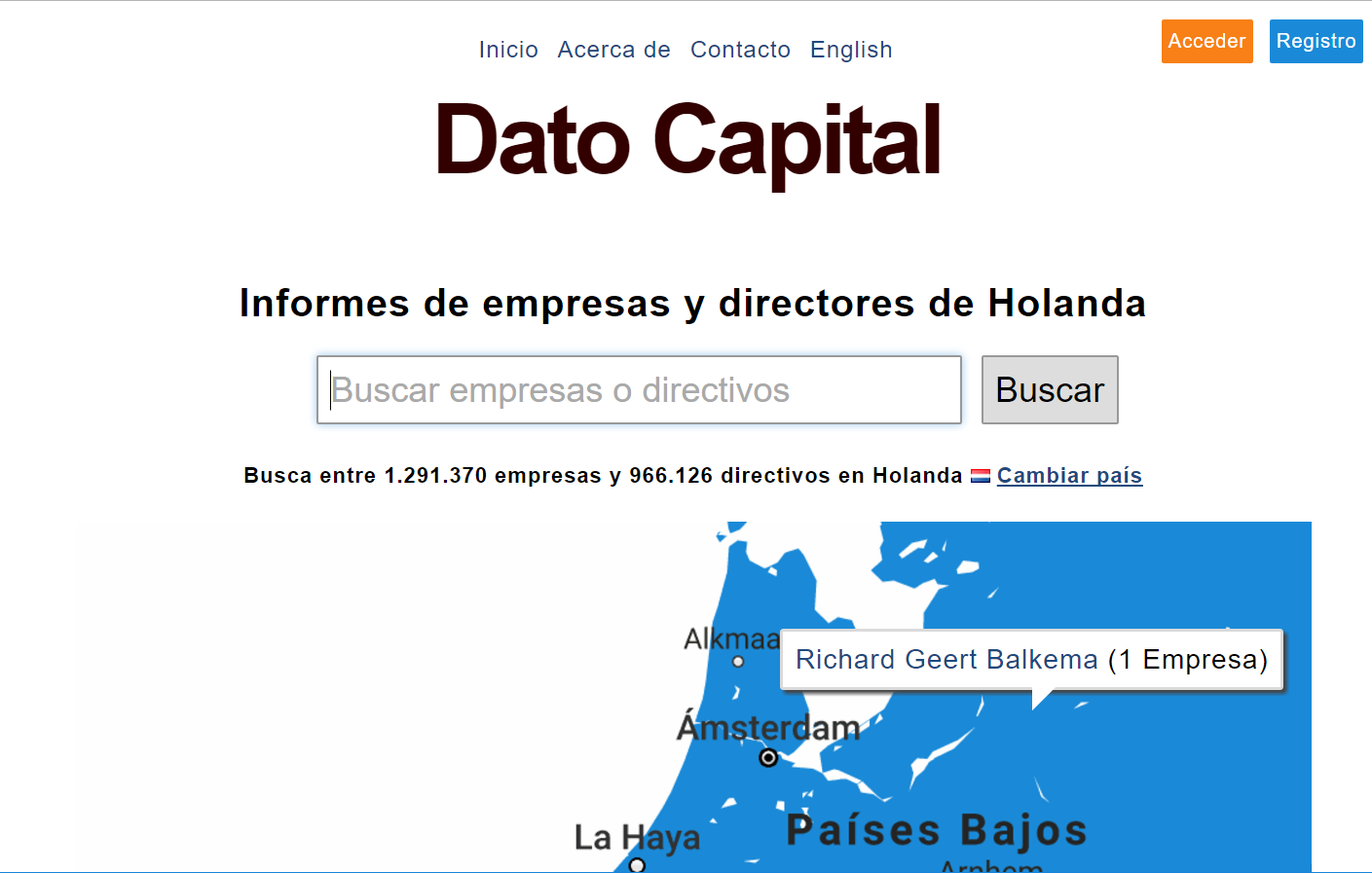 Dato Capital Página de País